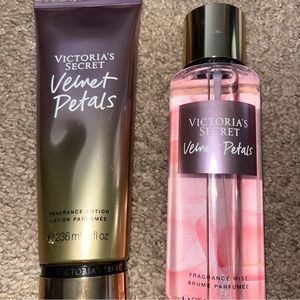 Brand New Victoria Secret Velvet Petals Fragrance Mist & Lotion